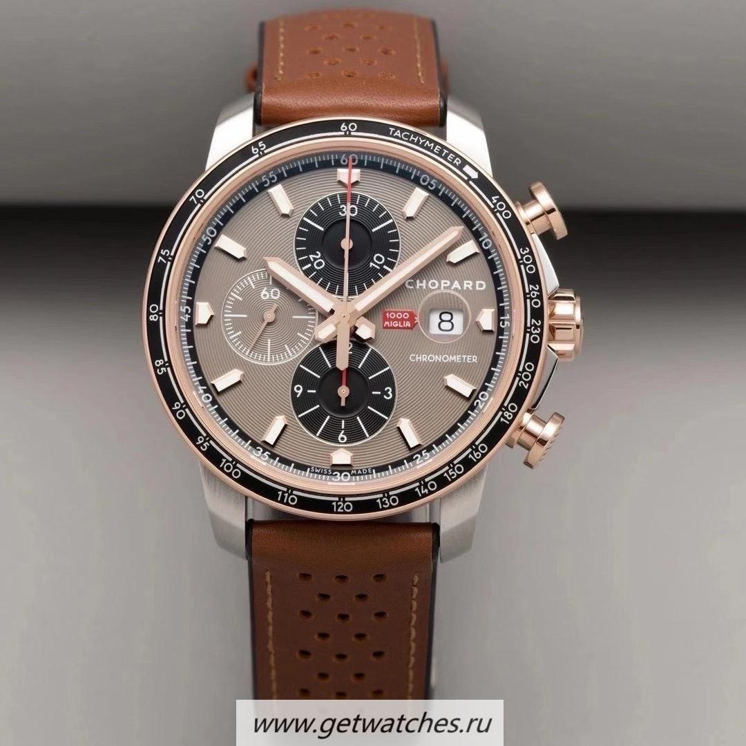 Perfect Replica Chopard Mille Miglia 2019 Race Edition V7F SS & Rose Gold Grey Dial 7750