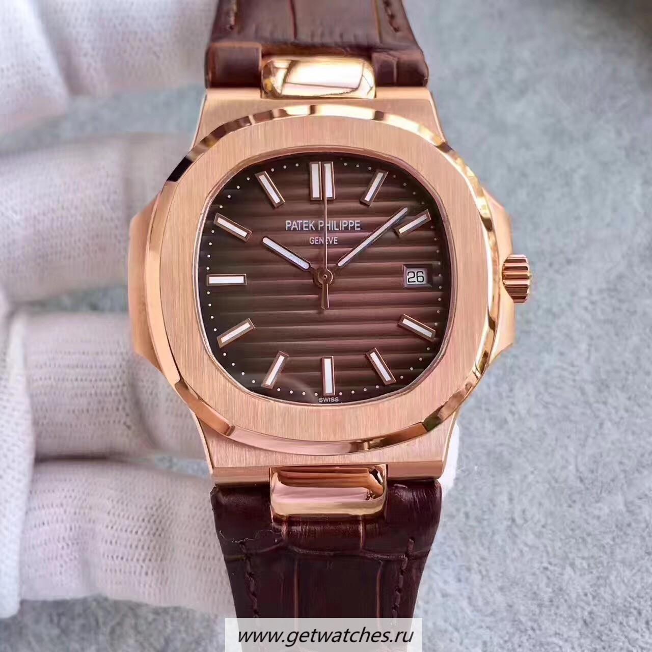 Perfect Replica Pat*k Phi1i*pe Nautilus 5711R MKF Rose Gold Chocolate Dial 324SC