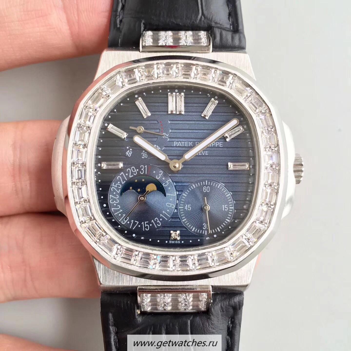 Replica Pat*k Phi1i*pe Nautilus Moonphase 5712G-001 Noob Factory SS & D1am0nd Blue Dial 240 PS IRM C LU
