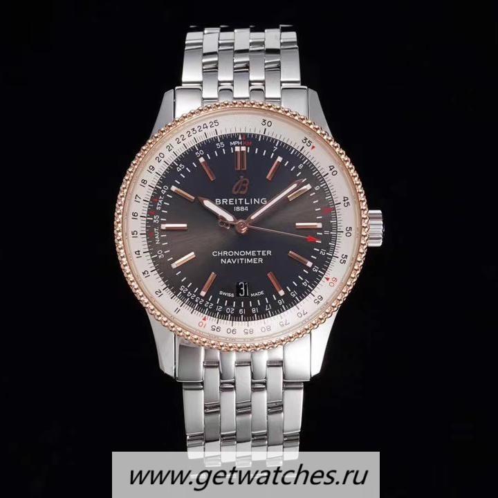 NEW Replica Breitling Navitimer Automatic 41mm TF SS & Rose Gold Anthracite Dial 2824