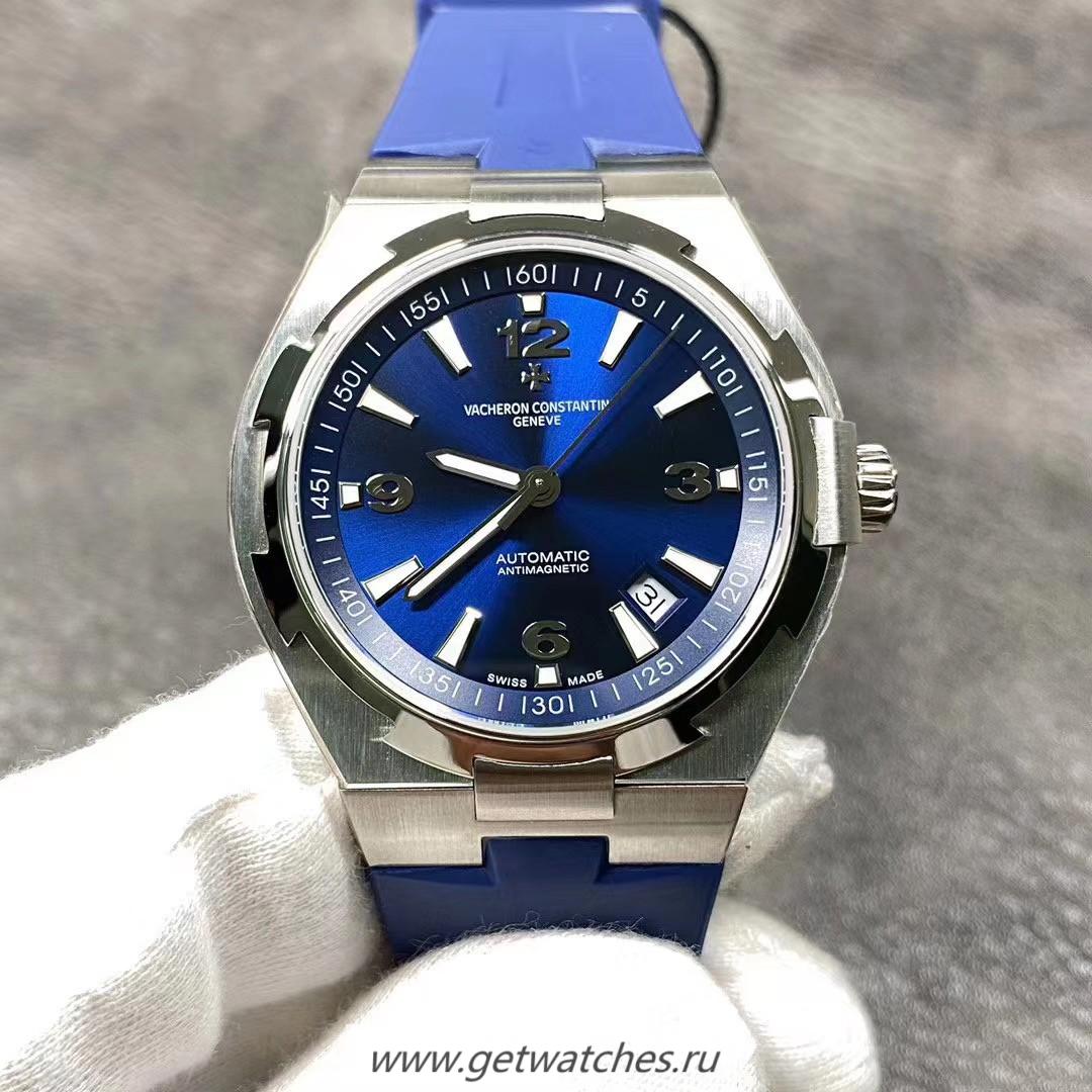 Perfect Replica Vacheron C0nstan1n Overseas 47040 8F SS Blue Dial M9015