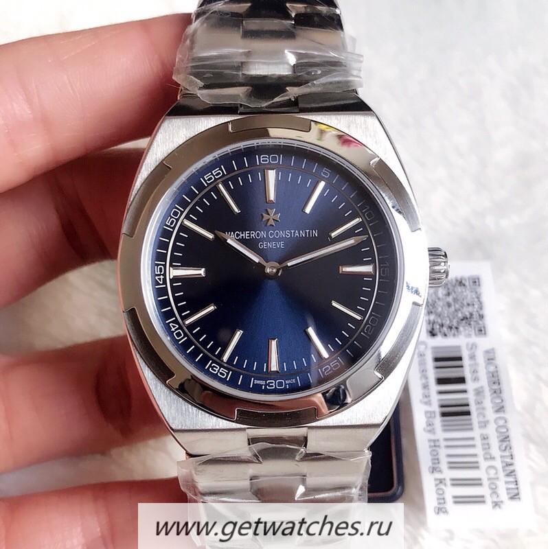 Copy Vacheron C0nstan1n Overseas Ultra-Thin 2000V AF SS Blue Dial 1120/3