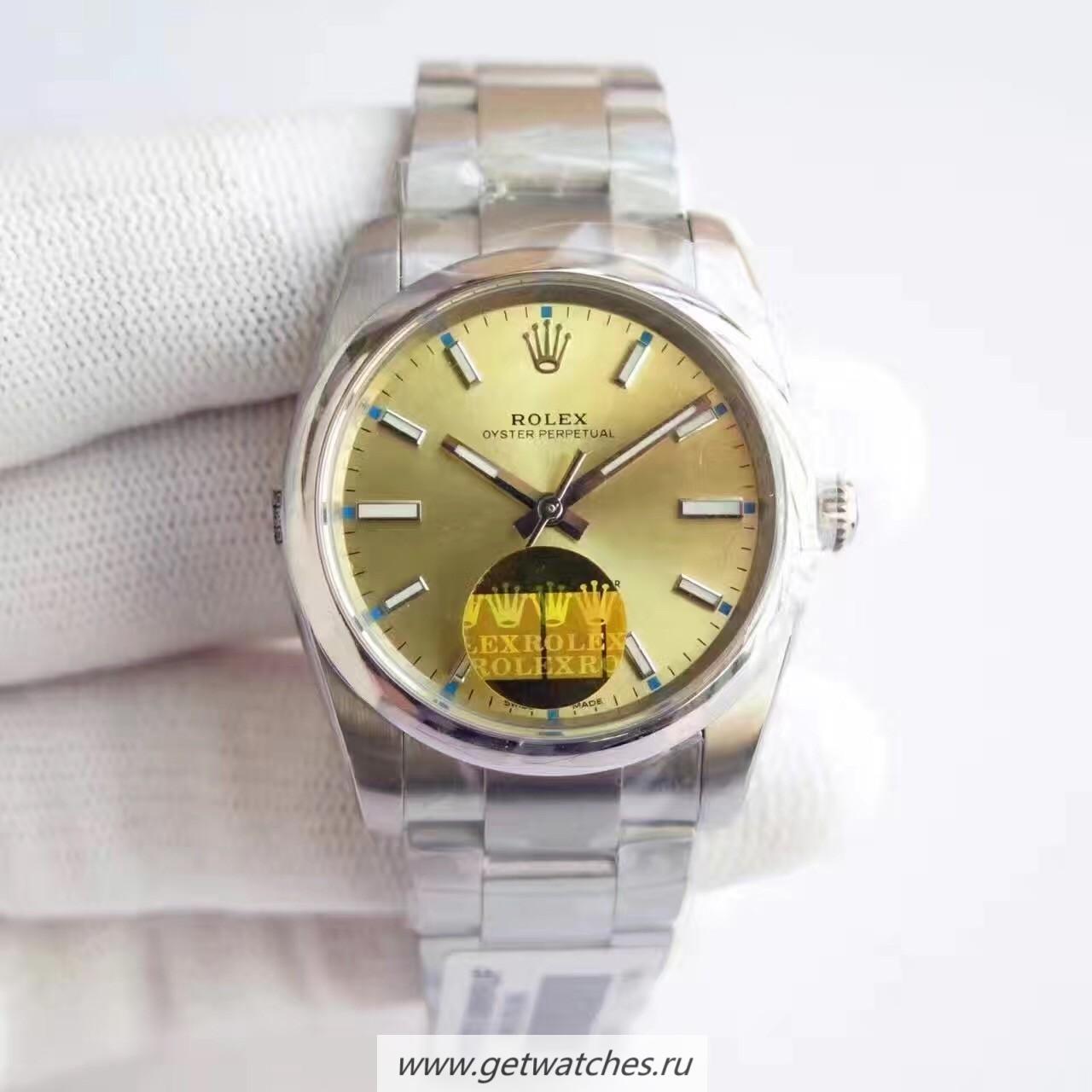Best Price R01ex Oyster Perpetual 34 114300 2018 UBF SS Champagne Dial 2836