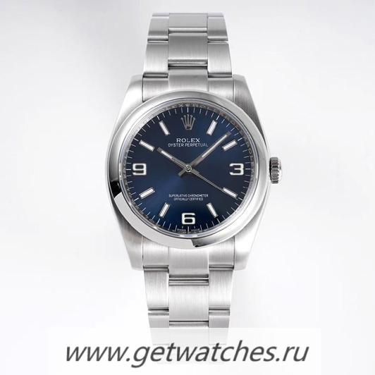 Perfect Replica R01ex Oyster Perpetual 36 116000 KRF SS 904L blue Dial ETA 2824
