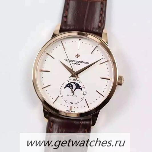 Best Price Vacheron C0nstan1n Patrimony 81180 Rose Gold White Dial 2450SC