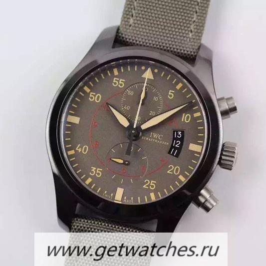 High Quality IWC Pilot IWC388002 Chrono PVD Green Dial 7750
