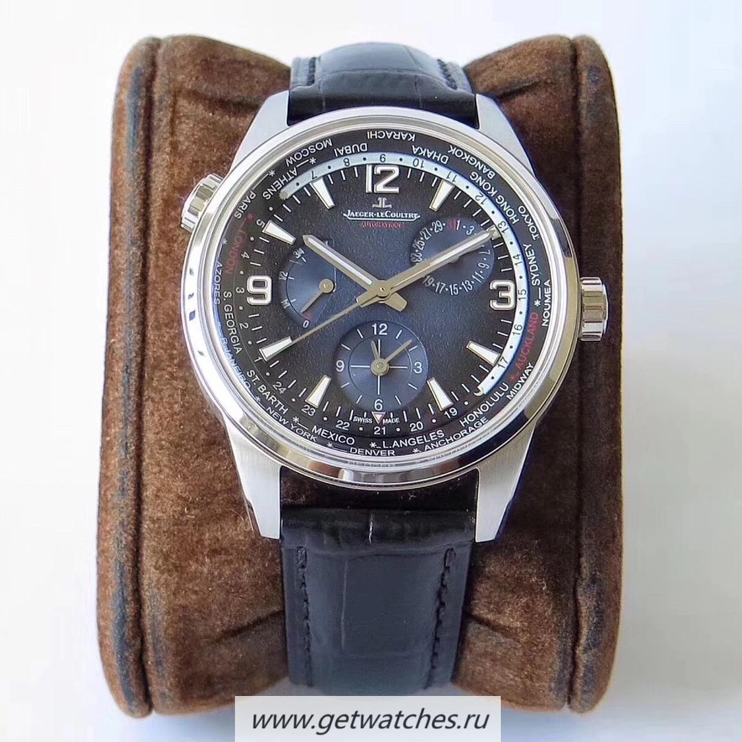 Fake Jaeger-LeCoultre Polaris Geographic ZF SS Blue Dial 936