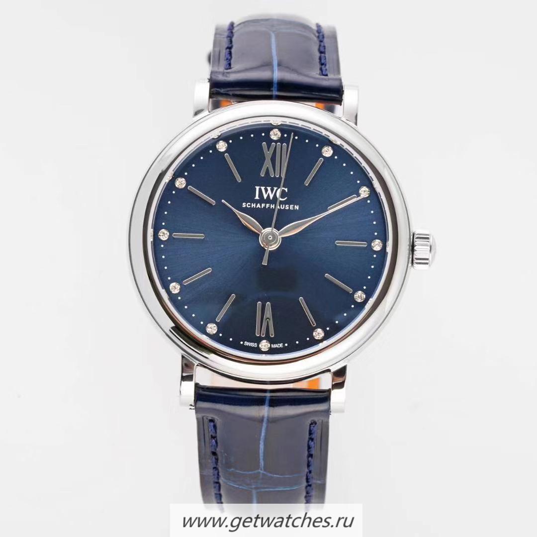 Replica IWC Portofino Automatic 34mm TBF SS Blue Dial M9015