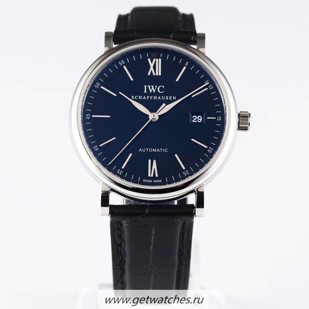 Best Price IWC Portofino Automatic IW356502 AF SS Black Dial 2892