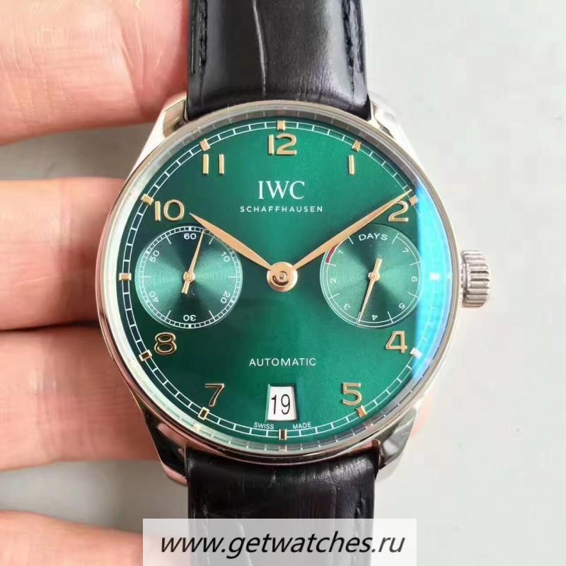 High Quality IWC Portugieser 7 Days IW500708 ZF V4 SS Green Dial 52010