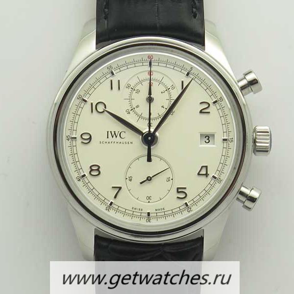 Perfect Replica IWC Portugieser Chrono Classic IW390403 ZF SS White Dial 7750