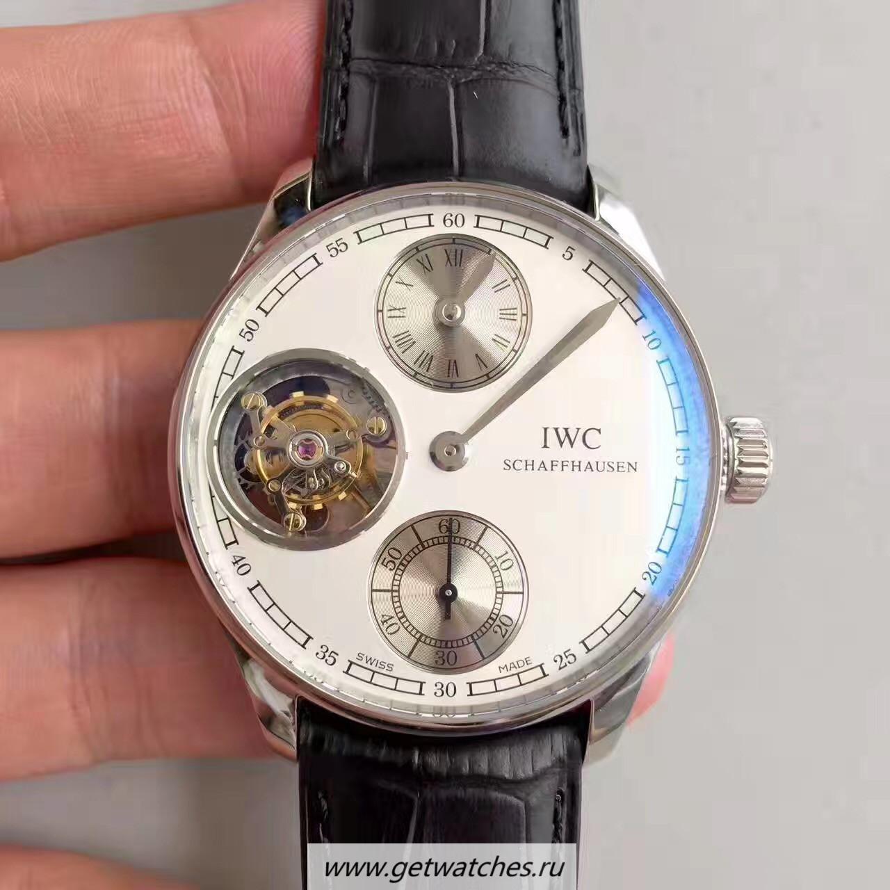 Copy IWC Portugieser Regulator Tourbillon IW544603 Noob Factory SS White Dial Caliber 65192