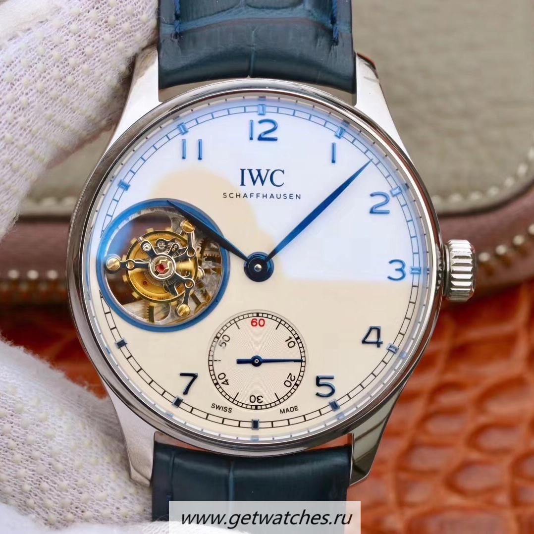 Replica IWC Portugieser Tourbillon IW546301 ZF SS White Dial Tourbillon