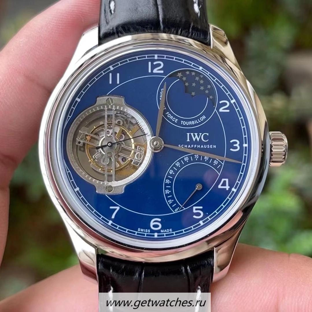 Replica IWC Portugieser Tourbillon IW590203 150 Years BBRF SS Blue Dial 94805