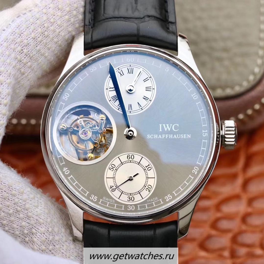 High Quality IWC Portugieser Tourbillon Regulator IW544603 ZF SS Anthracite Dial Tourbillon