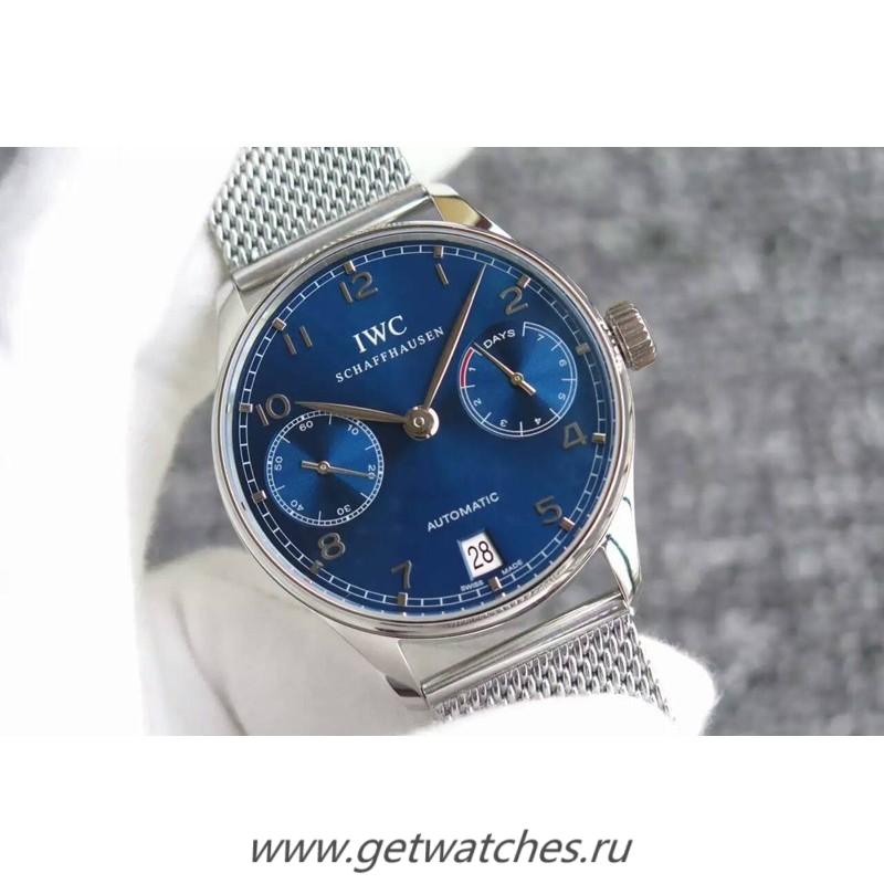 Replica IWC Portuguese IW5007 YLF V3 SS Blue Dial 52010