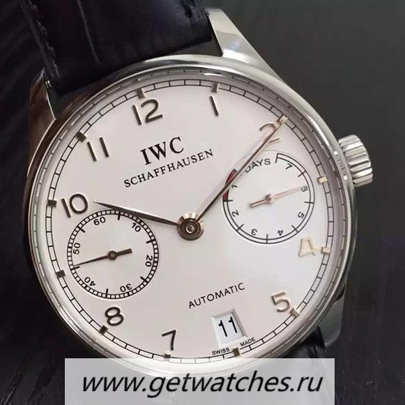 Copy IWC Portuguese IW500704 Power Reserve SS White Dial 52010
