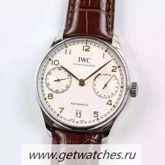 Best Price IWC Portuguese IW500704 SS White Dial 52010