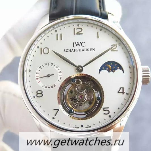 Shop IWC Portuguese Regulateur Tourbillon SS White Dial Steel Markers Tourbillon