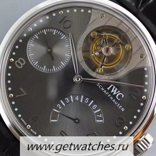 Shop IWC Portuguese Tourbillon Mystery IW504207 SS Anthracite Dial 50900