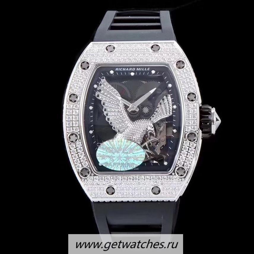 Copy Richard Mille RM023 KVF SS & D1am0nds D1am0nd Eagle Skeleton Dial M8215