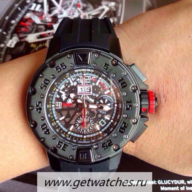 Fake Richard Mille RM032 PVD Black Dial 7750