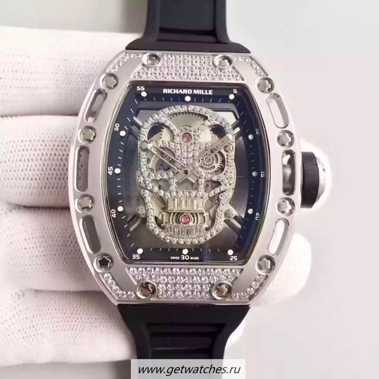 Fake Richard Mille RM052 SF Titanium & D1am0nd D1am0nd Skull Dial M6T51