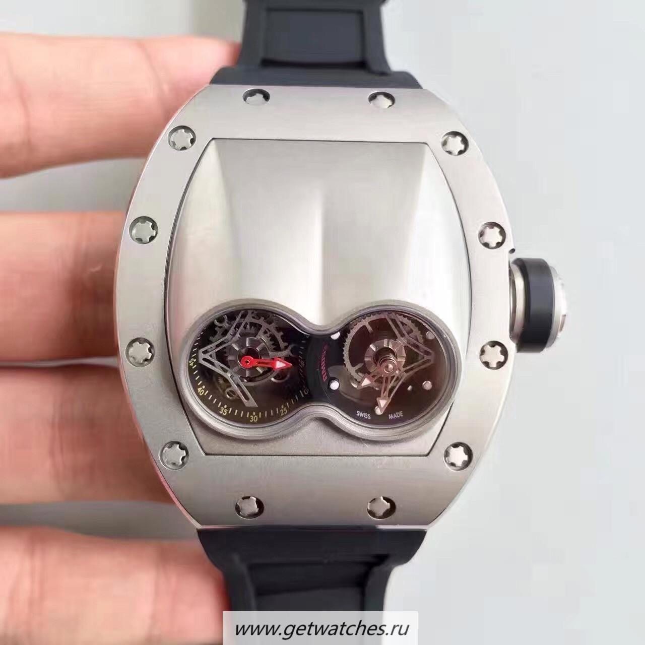 High Quality Richard Mille RM053 Pablo MacDonough Tourbillon SS Black Dial 2824