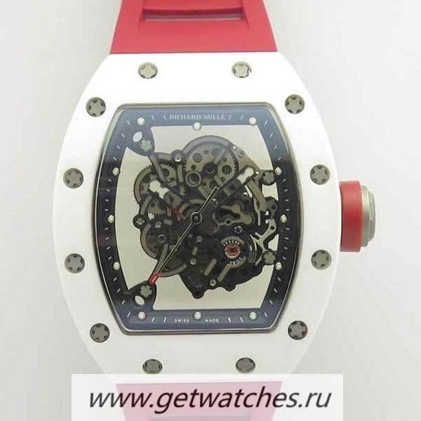 Best Price Richard Mille RM055 KVF V2 White Ceramic Skeleton Dial M8215