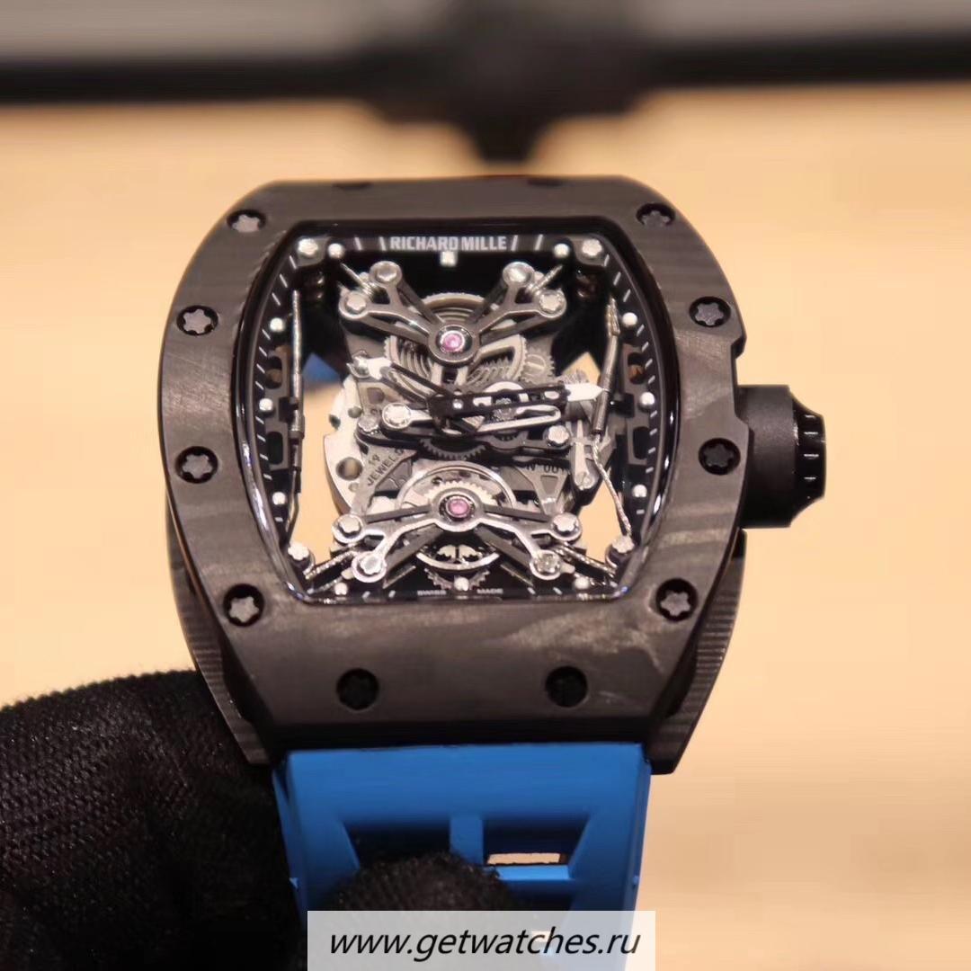 Fake Richard Mille RM50-27-01 NTPT KVF Forged Carbon Skeleton Dial M9015