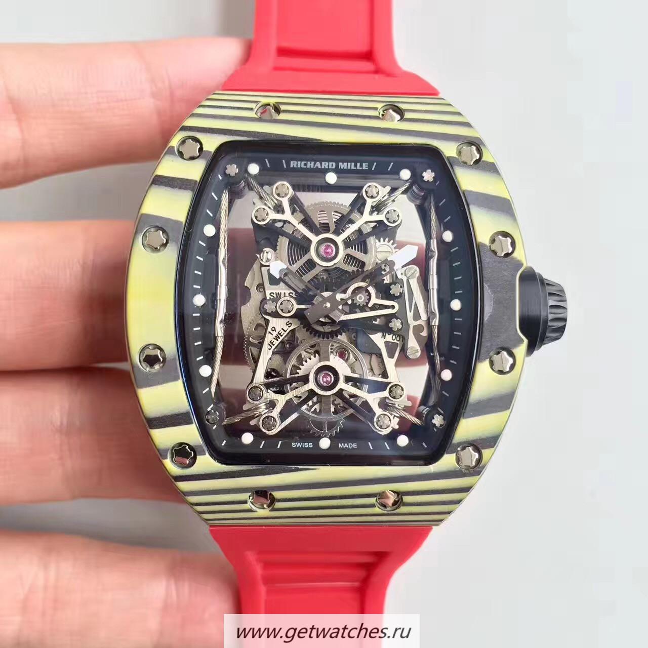 Best Price Richard Mille RM50-27-01 NTPT KVF Yellow Forged Carbon Black & Skeleton Dial M9015