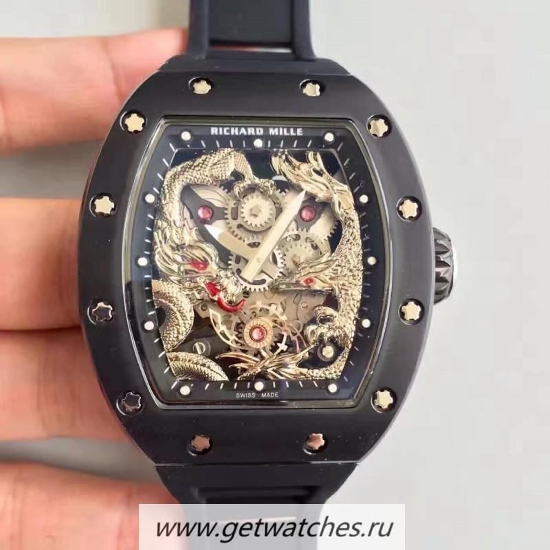 NEW Replica Richard Mille RM57-01 Jackie Chan PVD Silver Dial Dial M9015