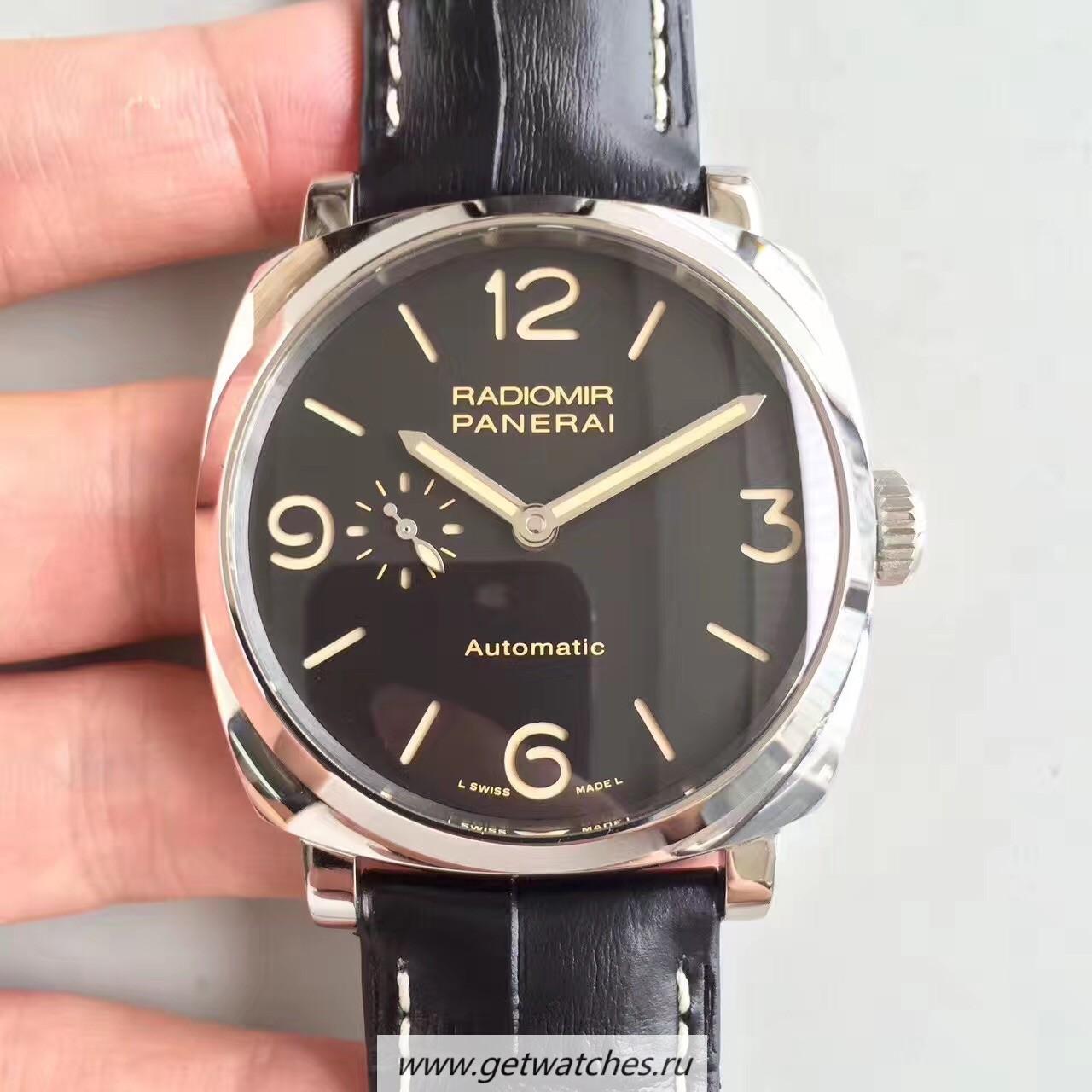 Best Price Pa*e*a1 Radiomir California PAM 651 8 Days SS Black Dial P5000