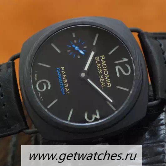 Perfect Replica Pa*e*a1 Radiomir California PAM 424 SS Black Dial P3000
