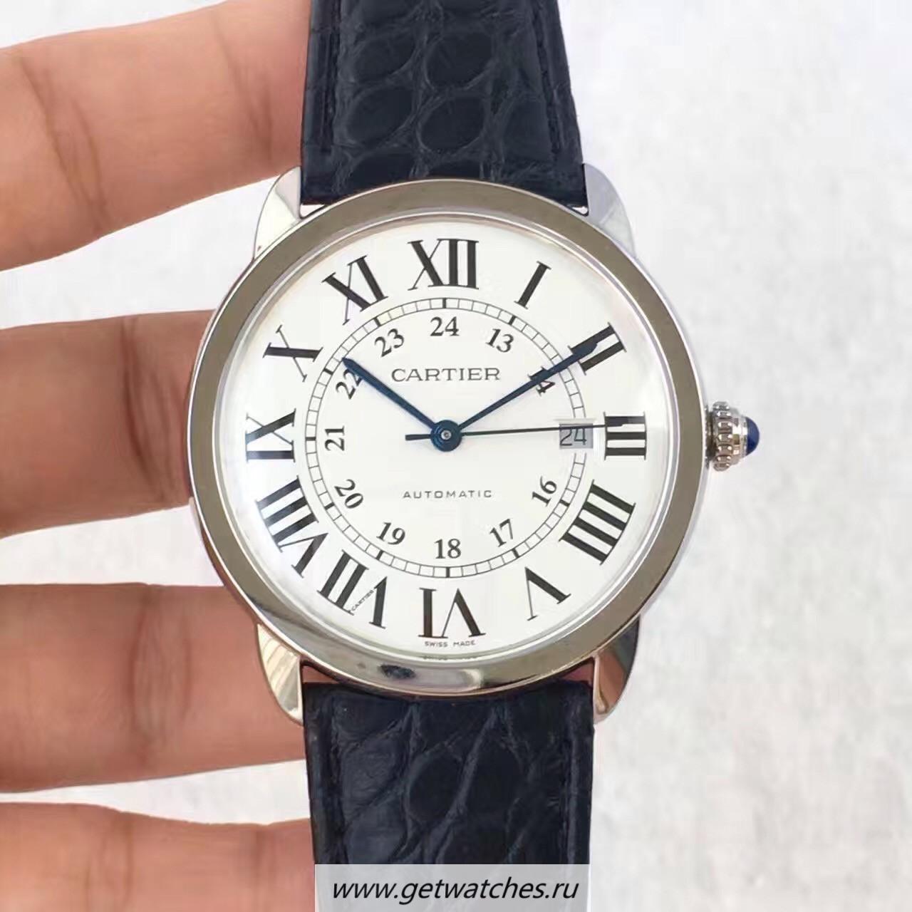 Replica Ca*t1er Ronde Solo W6701010 42mm UTF SS White Dial 2892