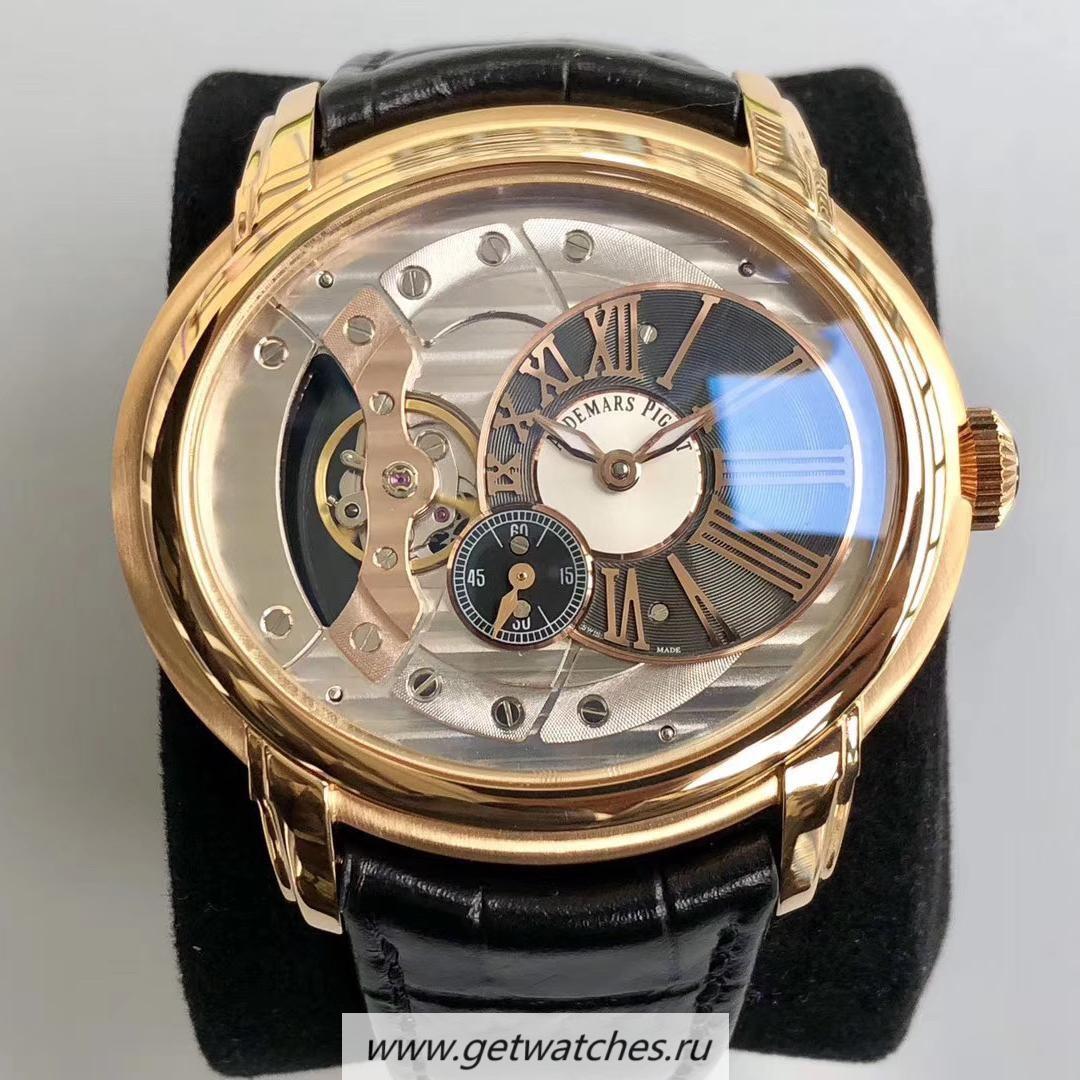 Replica Audemars P1g*et Royal Millenary 15350 V9F Yellow Gold Black Dial 4101