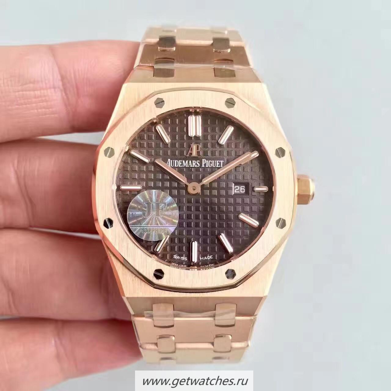 Best Price Audemars P1g*et Royal Oak 15450 JF Rose Gold Brown Dial 3120