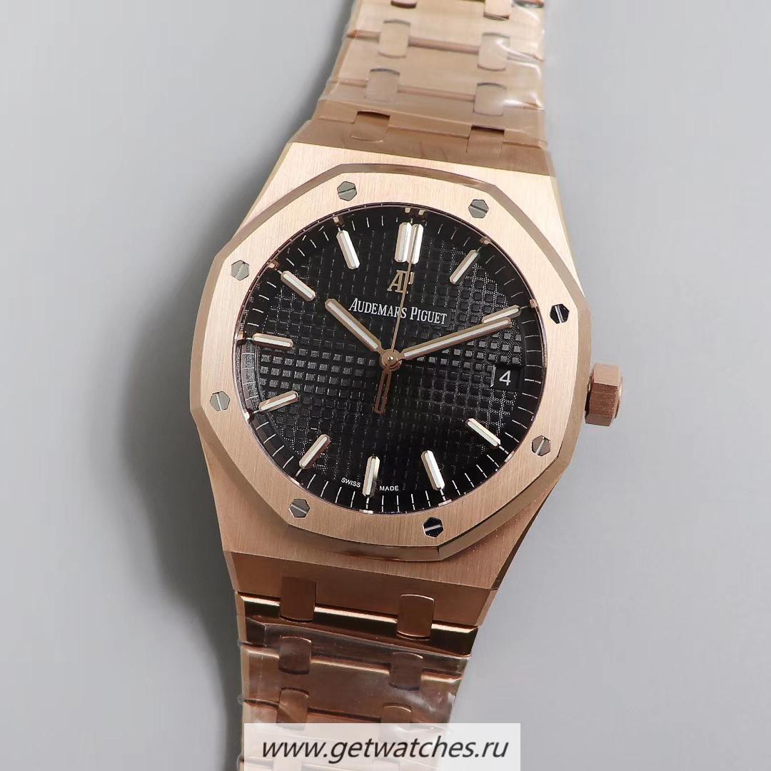 Copy Audemars P1g*et Royal Oak 15500 OMF Rose Gold Black Dial 4302