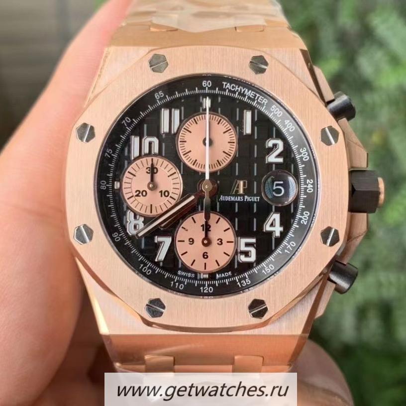 Best Price Audemars P1g*et Royal Oak Offshore 2020 JF V2 Rose Gold Black Dial 3126