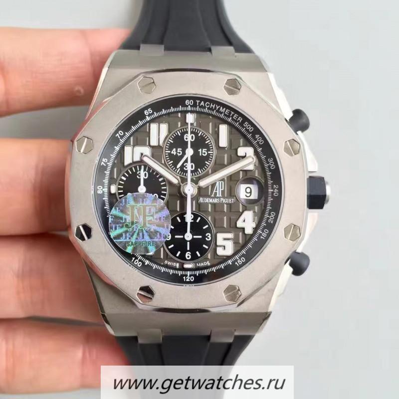 Best Price Audemars P1g*et Royal Oak Offshore 50th 26034TS.00.D001IN.01 JF V2 SS Grey Dial 7750