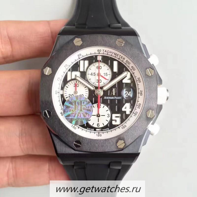 Copy Audemars P1g*et Royal Oak Offshore Marcus Edition 26299SN/D010CA.01 JF V2 Black Ceramic Black Dial 7750