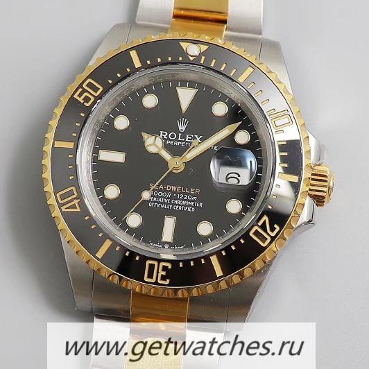 NEW Replica R01ex Sea-Dweller 126603 D1F Yellow Gold & SS 904L Black Dial 2836