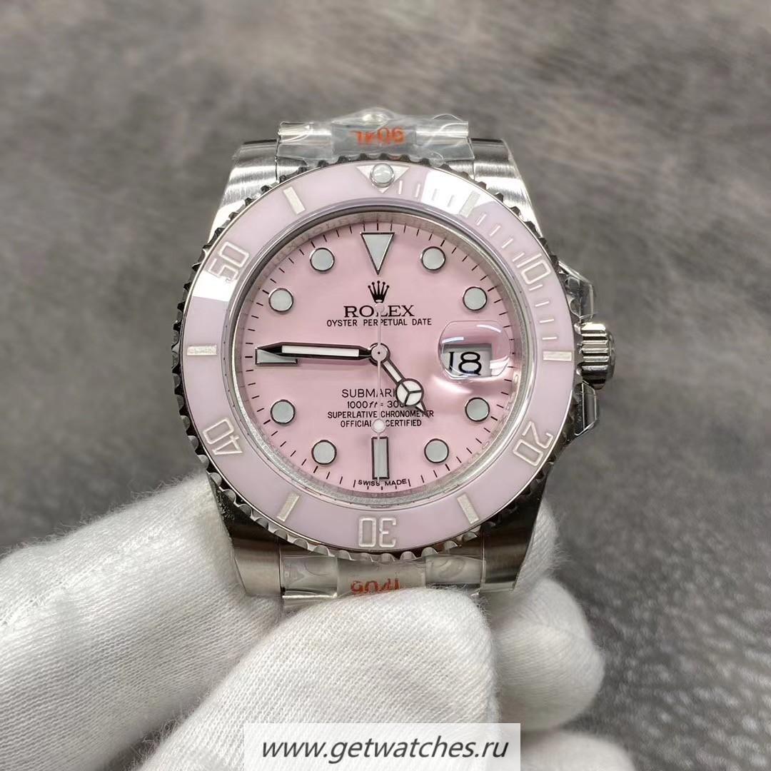 High Quality R01ex Submariner Date 116610 LN GMF SS 904L Pink Dial 2836