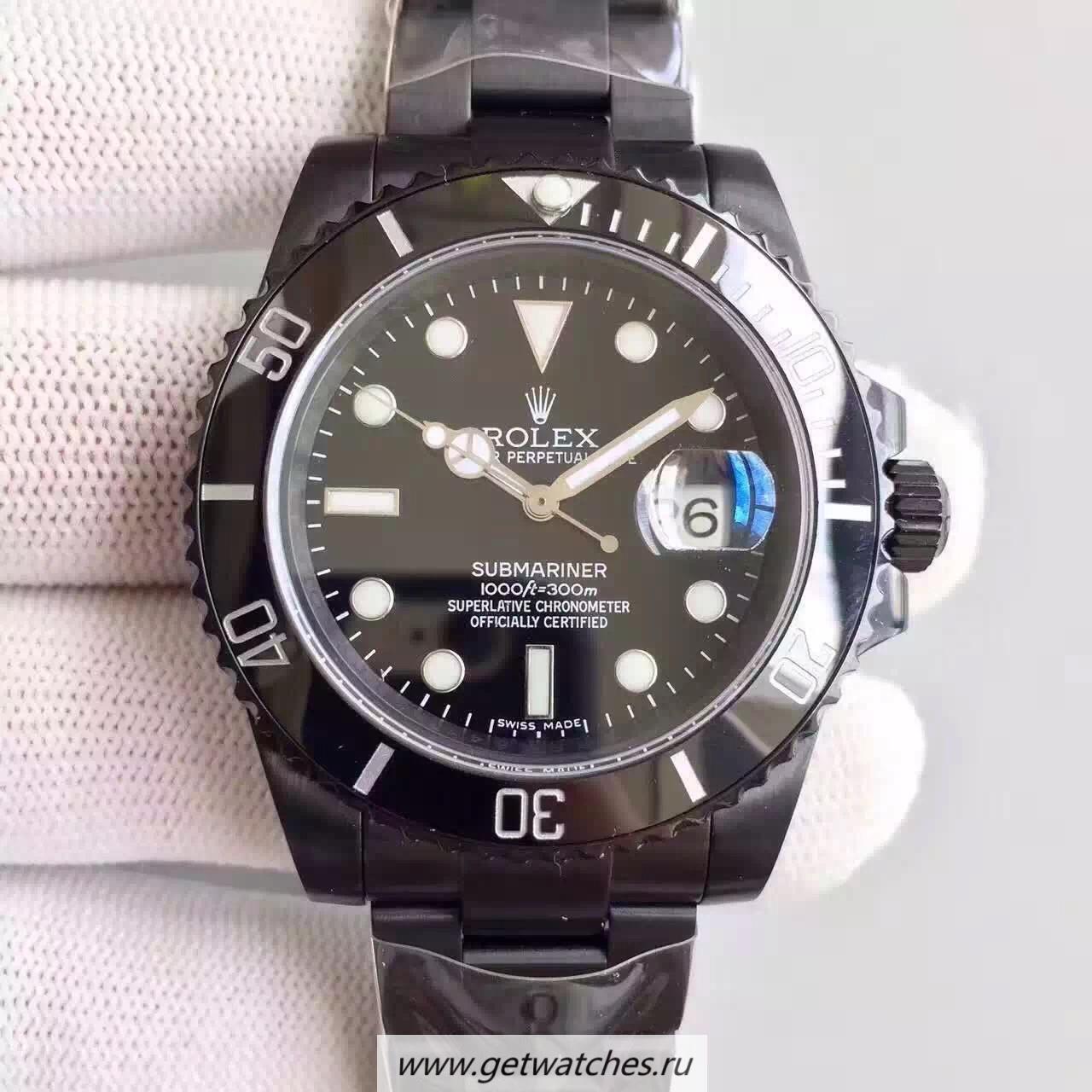 Perfect Replica R01ex Submariner Date 116610 LN JF PVD Black Dial 2836
