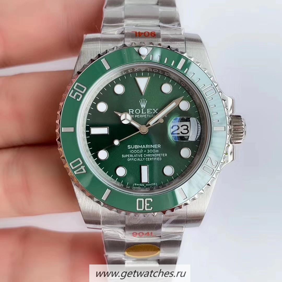 Replica R01ex Submariner Date 116610 LV 2019 Noob Factory V10 SS 904L Green Dial 2836
