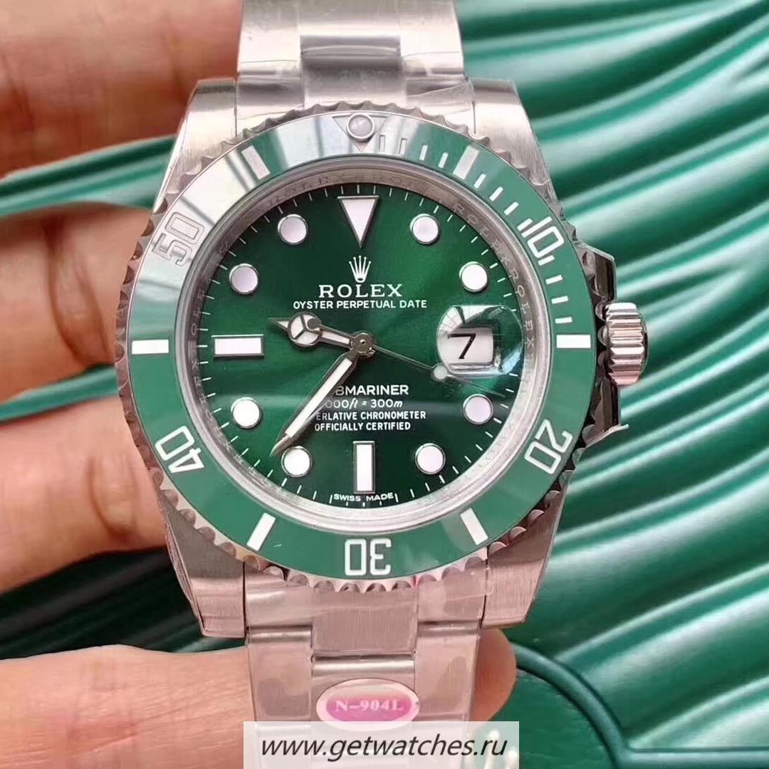 Copy R01ex Submariner Date 116610 LV Noob Factory V8 SS Green Dial 2836