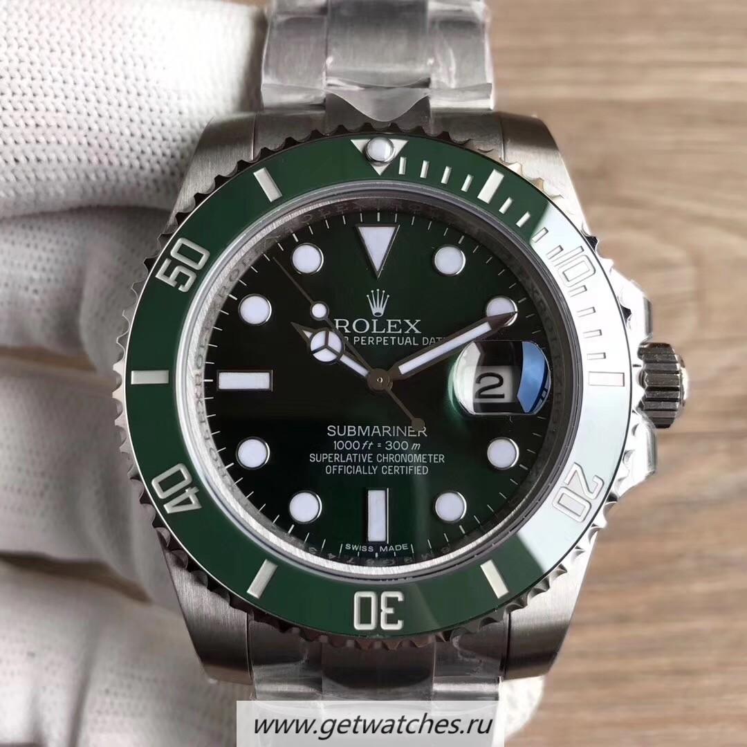 Shop R01ex Submariner Date 116610 LV VRF SS Green Dial 2836