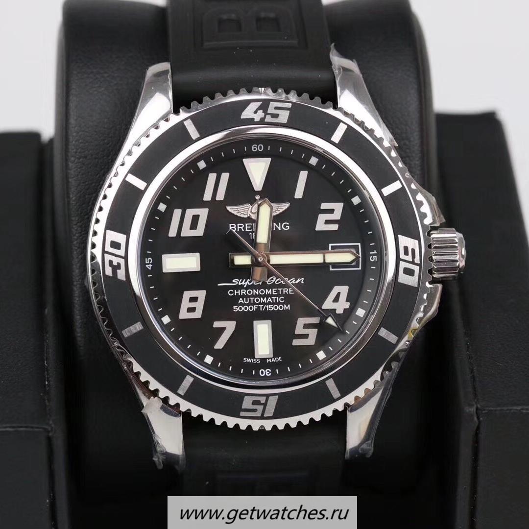 NEW Replica Breitling S*perocean 42 A1736402-BA28 GMF SS Black Dial 2824