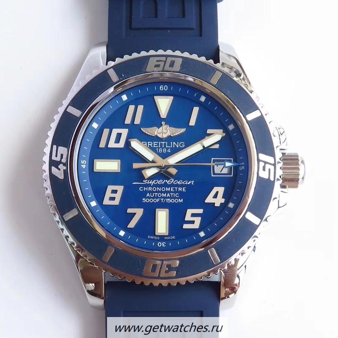 Fake Breitling S*perocean 42 A173643B/C868 ZF SS Blue Dial 2824