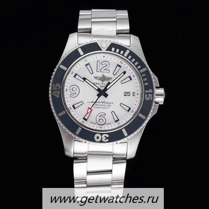 High Quality Breitling S*perocean Automatic 44 TF SS White Dial 2824